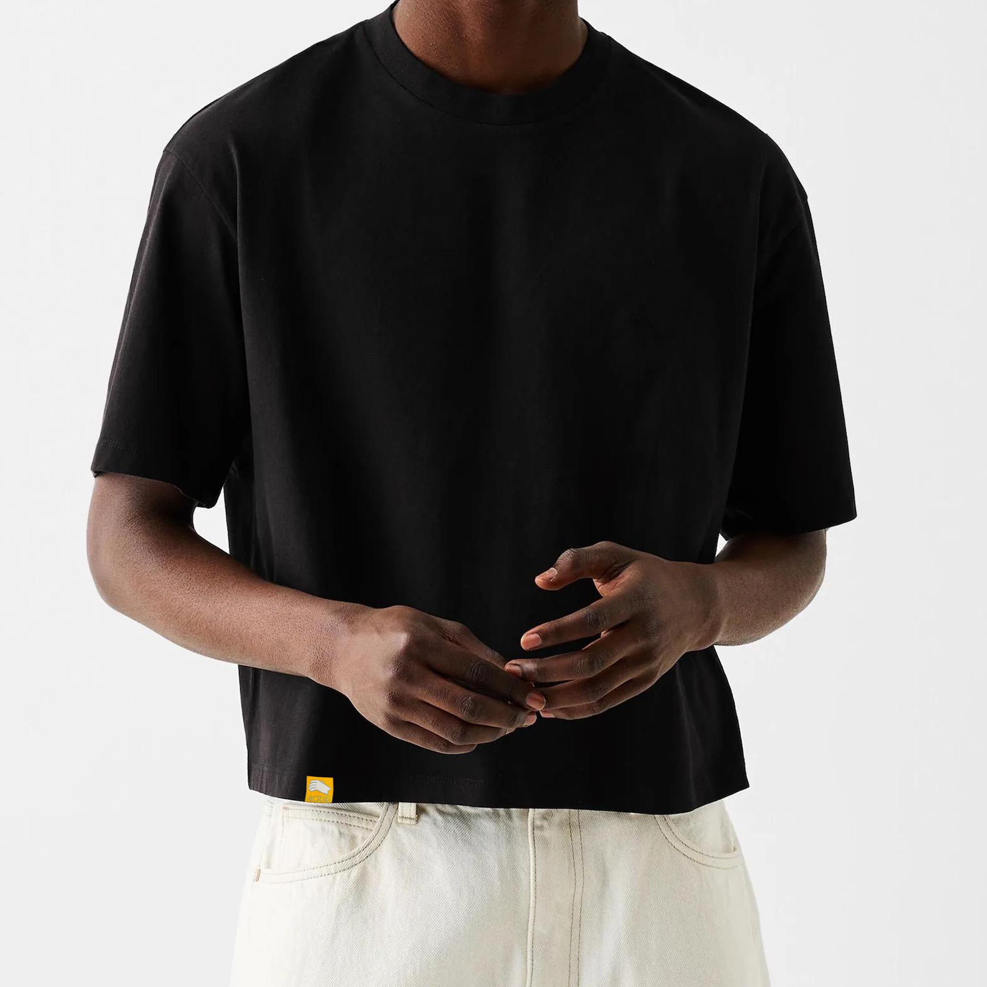 12oz Max Heavyweight Oversized Short Sleeve, 100% Cotton Cropped Tee, Casual Crewneck Tshirt, Mens Graphic Tees, MeJend Boxy tee