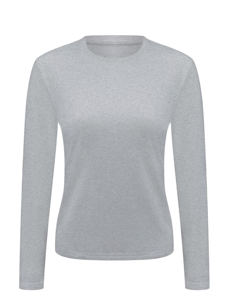 Women's Thermal Long Sleeve Top - Lightweight Warm Base Layer for Casual Winter Wear Buy 1 Get 1 Free Essential Tee