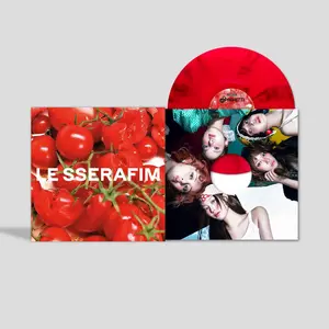 Le Sserafim - 1st Single Album "SPAGHETTI"  [12-INCH SINGLE VINYL RECORD] Colored Vinyl, Ltd Ed, Red, Stickers, Photos, Poster