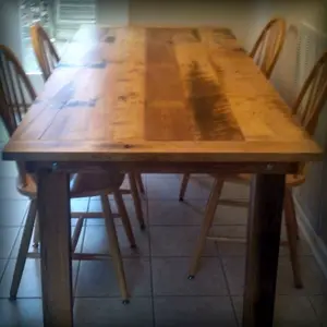 Harvest Table How-to Book; Paper Pattern Plan to DIY and Easily Build 6' to 10' Long Dining Set