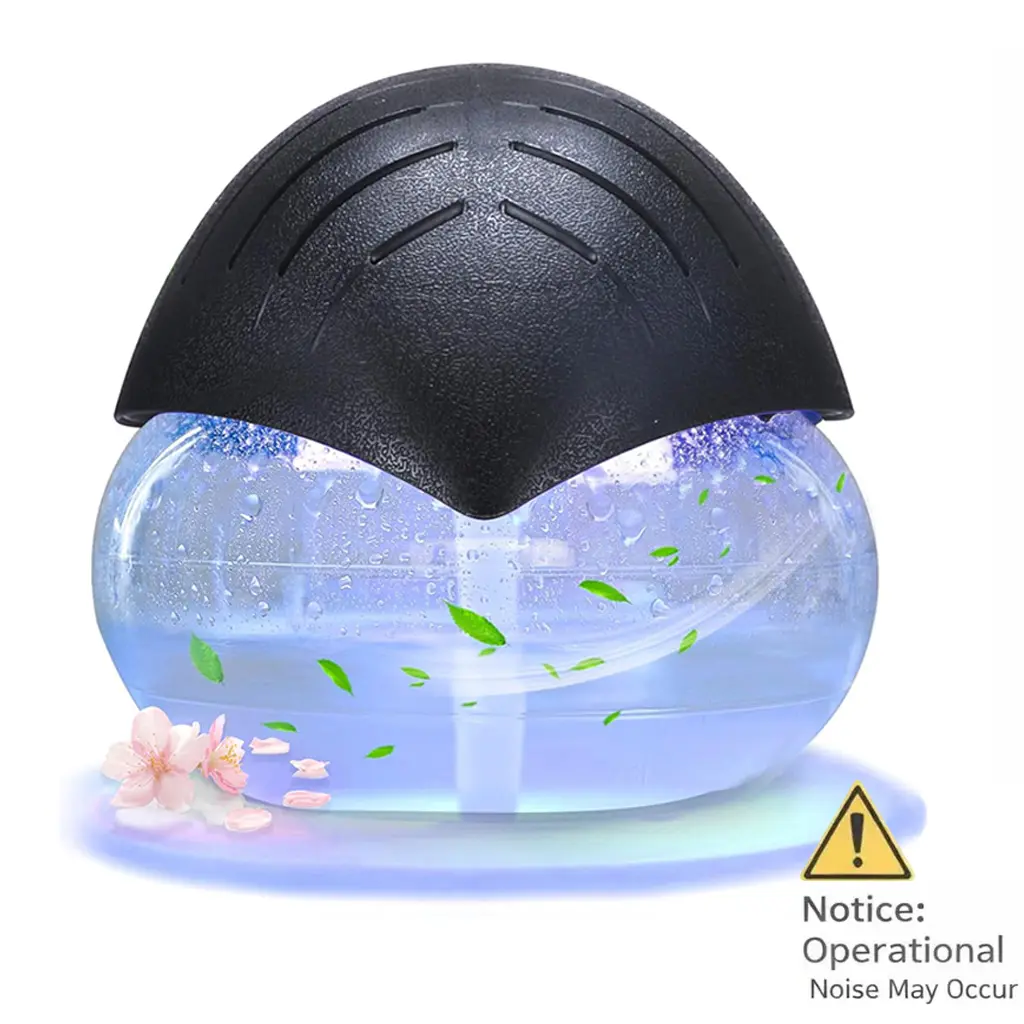 Air Purifier (Black)Spring Cleaner Air, Healthier Home - Water Filter Air Cleaner For Home Air Purifier- Air Revitalizer Humidifier For Home And Office - Water Filter Air Washer With LED Night Light - Small Essential Oil Aroma Diffuser For Smoke And Pets
