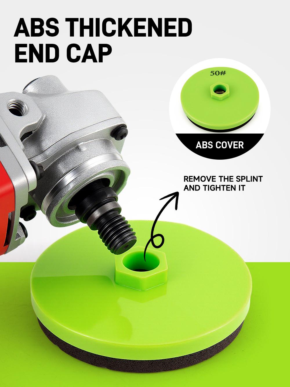 LOZLIN 3PCS 4" Diamond Grinding Wheels – Professional Chamfering, Edge Shaping & Polishing Tool for Tile, Marble, and Granite for Angle Grinder