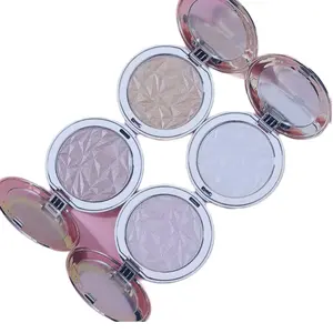 BlueRosePinkIvy Pressed Powder Highlighter – Ultra Pigmented Radiant Glow High Impact Dewy Finish.