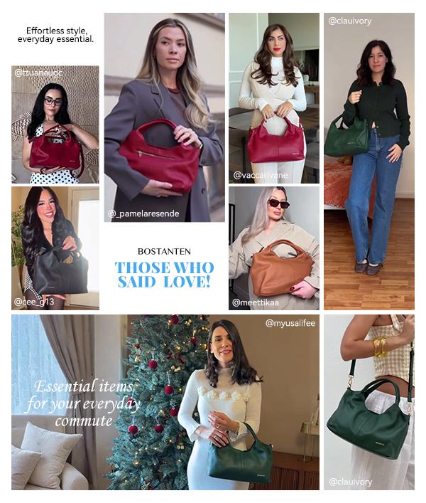 [Valentine's Day Gift] BOSTANTEN Haven Purse Genuine Leather Purses for Women Designer Handbags Crossbody Shoulder Bags Top Handle Satchel with Adjustable Strap