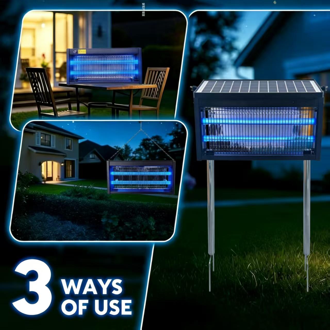 The new solar outdoor mosquito-killing lamp saves electricity and worry-free. It can be protected at any time in the countryside, courtyards, camping, fishing, and picnics. The most romantic gift to protect your family