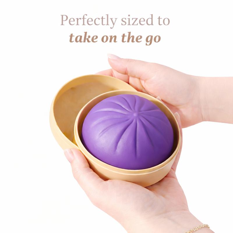 Dumpling Squishy – Mystery Bun Fidget Toy Soft TPR Material 3.35" x 2.17" Stress Relief Fun Unboxing Surprise Design Varies | Sweet Valentine & Easter Surprise