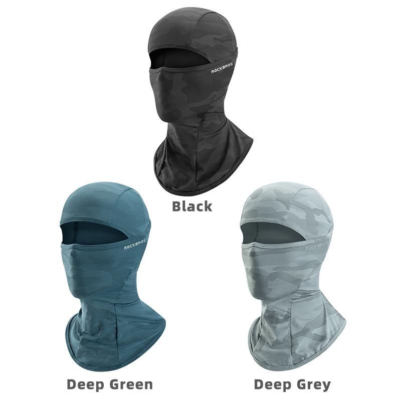 ROCKBROS Summer Balaclava Face Mask Cooling Neck Gaiter Breathable Face Covering Fishing Motorcycle Cycling for Men Women