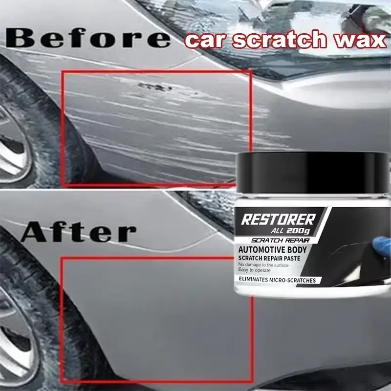 Car Scratch Repair Kit, 200g Scratch Remover & Polish Compound for Light Paint Scratches, Auto Paint Care Accessories