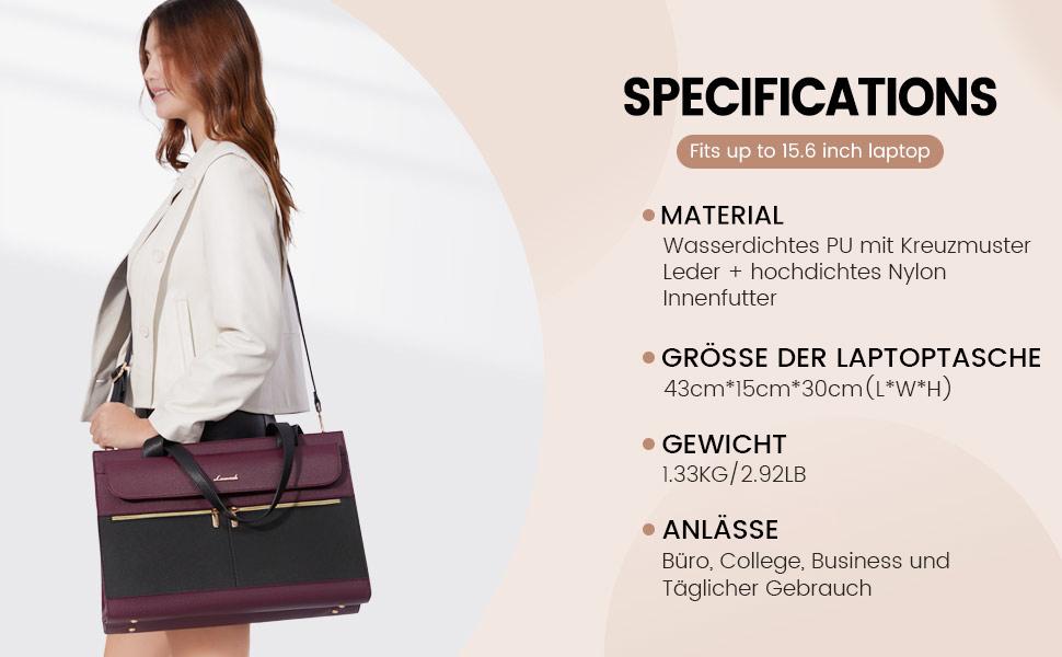 LOVEVOOK Laptop Tote Bags 15.6-17.3 inches for Woman with Clutch Purse, Large Business Teacher Office Crossbody Purse with 2 Cup Holder, Compact Waterproof Vegan Leather Shoulder Bags and Computer bag for Work, Office, Casual SpringStatements LOVEVOOK Laptop Tote Bags 15.6-17.3 inches for Woman with Clutch Purse, Large Business Teacher Office Crossbody Purse with 2 Cup Holder, Compact Waterproof Vegan Leather Shoulder Bags and Computer bag for Work, Office, Casual SpringStatements