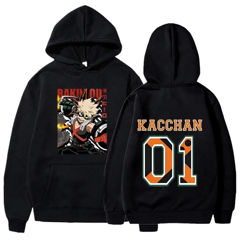 Anime Hoodie HERO Bakugou Katsuki Hoodie BNHA Cospay Costume Pullover Sweatshirt Sweatshirt Anime graphic lover t-shirt graphic tees
