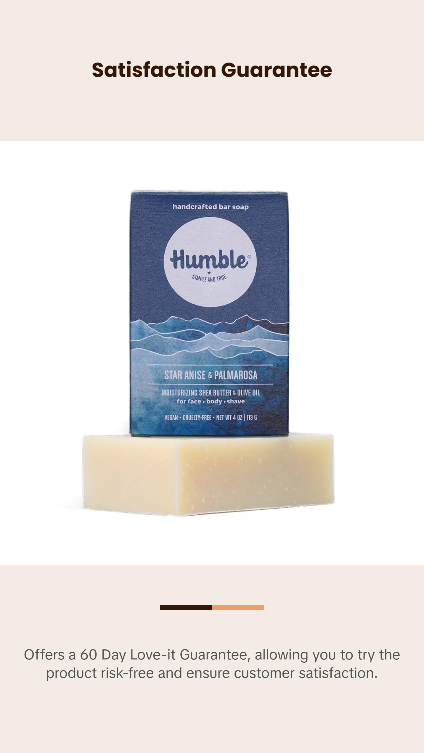 Humble Brands Moisturizing Star Anise & Palmarosa Bar Soap