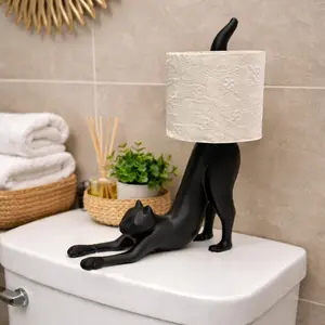 Cat Toilet Paper Holder – Funny Bathroom Decor | Unique Gift for Cat Lovers