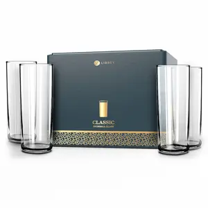 Libbey Classic Highball Drinking Glass, 11 ounce, Set of 6