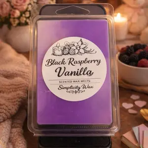 Black Raspberry & Vanilla Scented Wax Melts - Wax Melts for Wax Warmer - Gift for Mom - Decor - Candle Aroma Cozy Freshener Ornaments