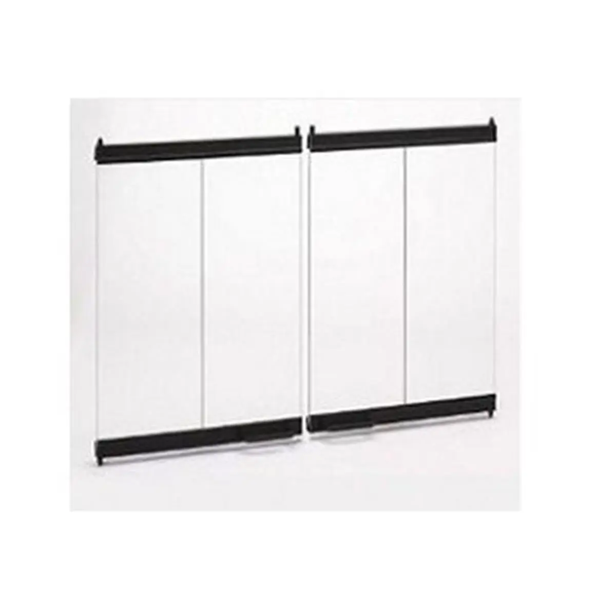 212 MAIN Majestic Original Bi-Fold Glass Door with Black Trim Kit, High-Quality Performance Door for Modern Homes, 0.521 lbs Weight Capacity Home Supply, Bi-Fold Door