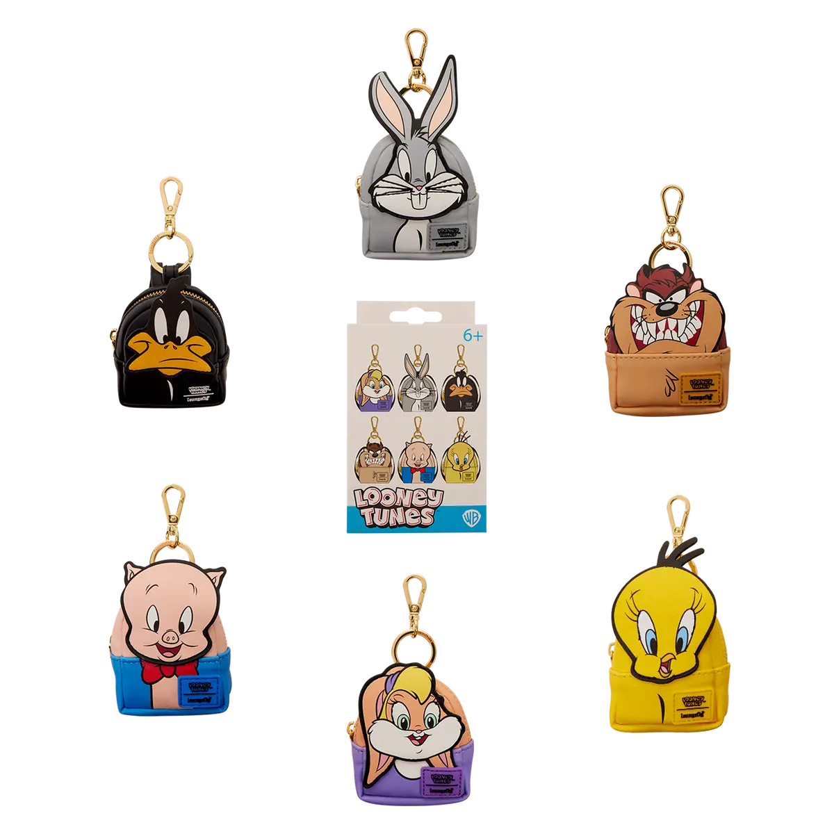 Looney Tunes Characters Blind Box Mini Backpack Keychain Charm