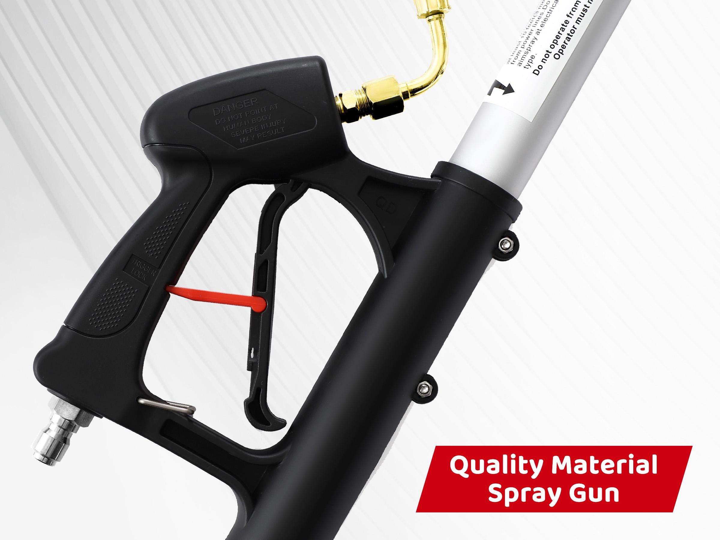 RIDGE WASHER 24 FT Telescoping Pressure Washer Wand with Brush,Telescopic Gutter Cleaner 3 Stainless Steel Curve Wands,Adjustable Belt,4000 PSI Heavy Duty Cleaning