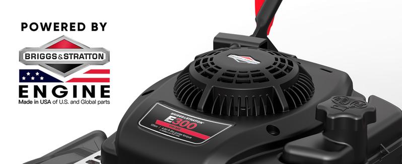 PowerSmart Gas Lawn Mower 21-Inch, 125cc Briggs and Stratton E300 Engine, 2-in-1 Mulching Push Mower with High Rear Wheels,Quick Start,Easy Start,Quick Fold,Easy Assembly,Fuel Efficient, Weather Resistant(B8721C B8721P B8721S)