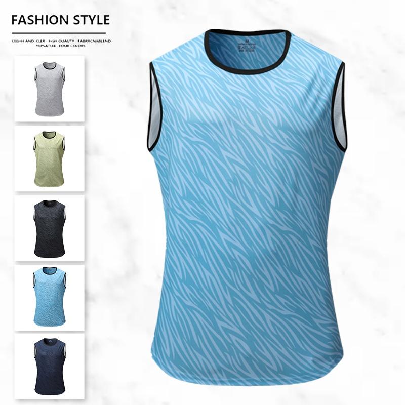 Men's Trendy Zebra Print Sleeveless Vest Quick-Dry Breathable Round Neck Design for Summer Cool Outfits Fitness Enthusiasts mens  shapewear  usa