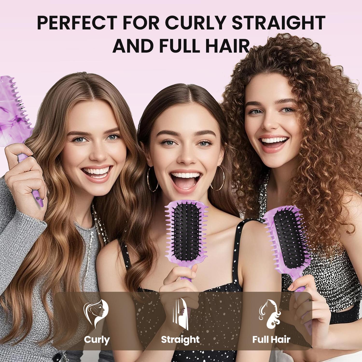 Curly Hair Brush Defining, Volume Curl Defining Brush for Effortlessly Detangling Shaping and Styling Women's Curls, Reduce Pulling