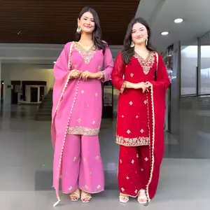 Boutique work kurta palazzo set