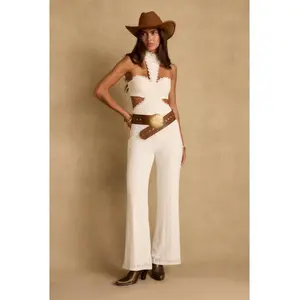 Princesa White Lace Jumpsuit