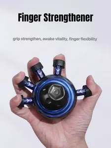 Finger grip strengthener, hand and arm exerciser, stress reliever, finger press ball, portable grip ball