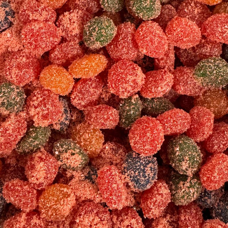 Sour Gushers Viral Candy - Blue Raspberry Gushers Sour Candy - Extreme Gusher bombs