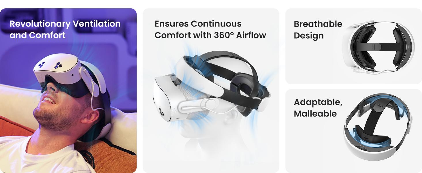 KIWI design H4 Boost Comfort Battery Head Strap Accessories for Meta/Oculus Quest 3/3S, Dual Fast Charge The VR Headset and Battery Strap in 2.5h, Halo Strap Reduce Facial Pressure, Not for Quest 2 rechargeable KIWI design H4 Boost Comfort Battery Head Strap Accessories for Meta/Oculus Quest 3/3S, Dual Fast Charge The VR Headset and Battery Strap in 2.5h, Halo Strap Reduce Facial Pressure, Not for Quest 2 rechargeable