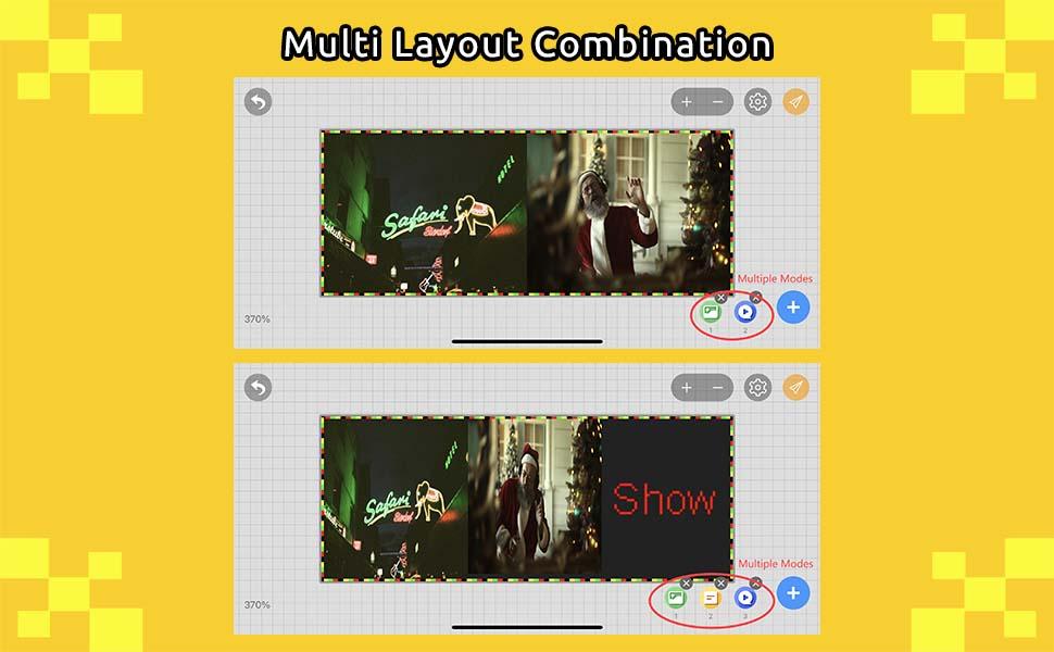 P6 Professional LED Display Support Images & Video | 40x17 inch Outdoor Digital Sign | 6mm Pitch for Long Distance (4-10m) Viewing | IP65 Waterproof | WiFi & App Control | for Stadium, Church, Arena, School Advertising