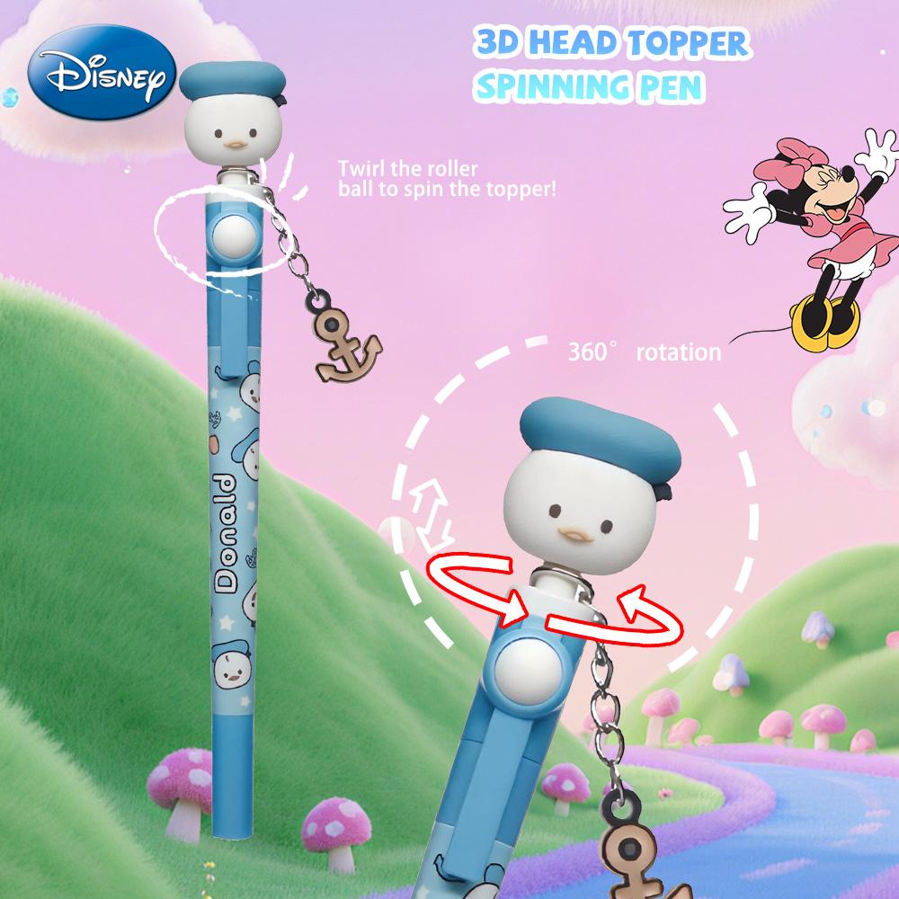 Disney Mickey Pen Blind Box 1PC Officially licensed PVC 3D Head Topper Spinning Pen Anime Figure Collector Fan Gift Mickey Minnie Donald Goofy Chip Dale Daisy Disney Mickey Pen Blind Box 1PC Officially licensed PVC 3D Head Topper Spinning Pen Anime Figure Collector Fan Gift Mickey Minnie Donald Goofy Chip Dale Daisy