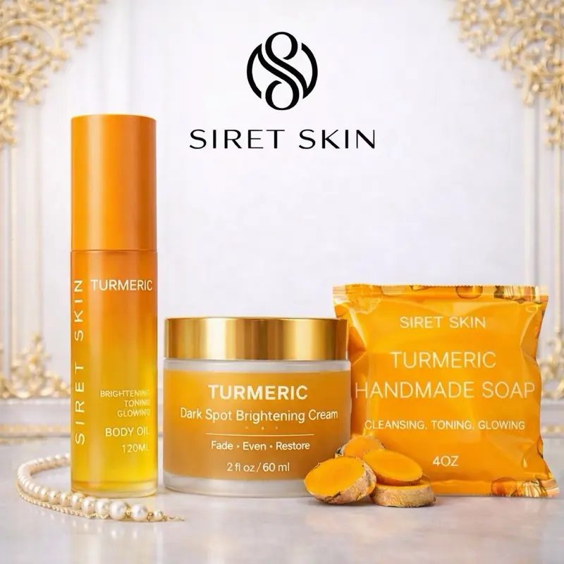 Turmeric Set | Soap + Dark Spot Cream + Body Oil Turmeric Set | Soap + Dark Spot Cream + Body Oil