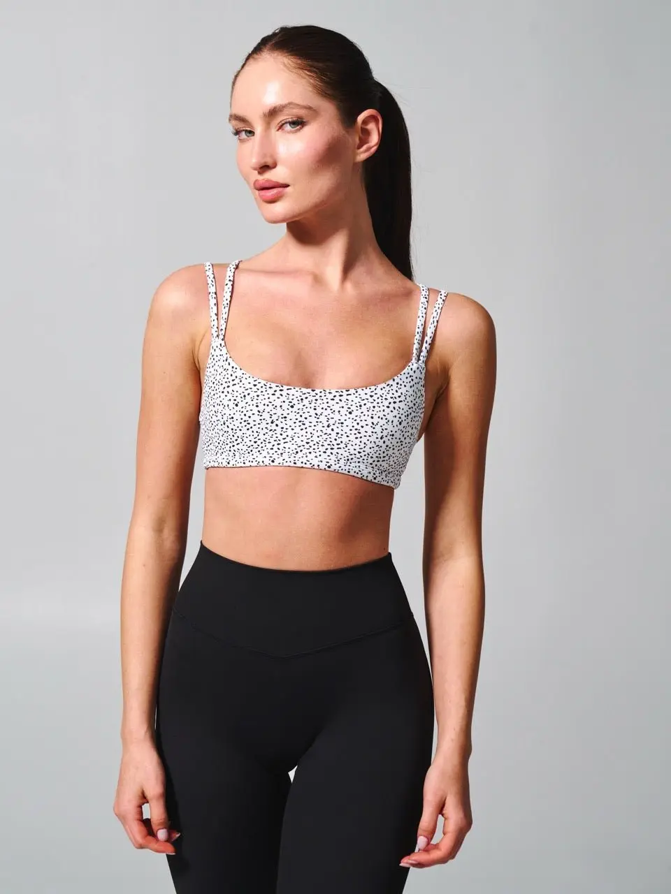 Elysium Sports Bra - Dalmatian Print