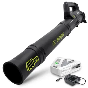 Sun Joe 24V-TB-LTE 24V Cordless IONMAX Compact Turbine Jet Blower, 100 MPH Air Speed, Battery and Charger Included