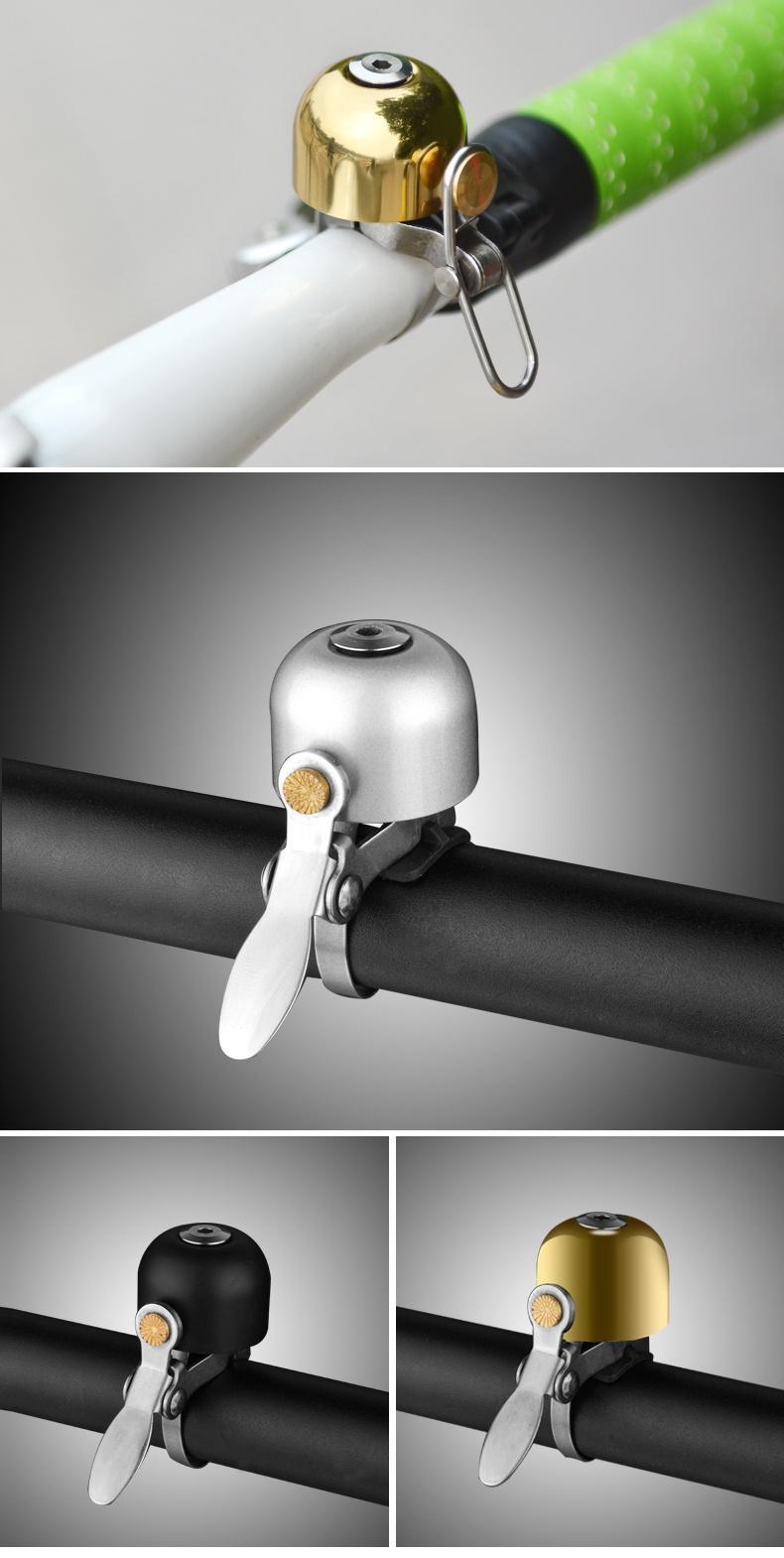 ROCKBROS Bike Bell Classic Bicycle Bell for Bike Ring Bell with Loud Sound Bells for Road Mountain Bike Handlebars Adults