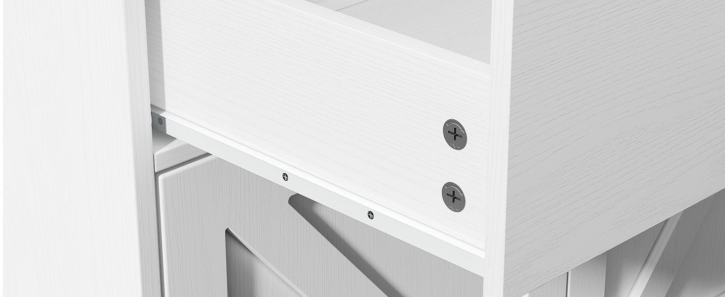 【SPOTLIGHT DAY】ONBRILL 71" Tall Farmhouse Kitchen Pantry Cabinet with 6 Door Shelves & Drawer Wood Storage Cabinet 2 Adjustable Shelves 4 Barn Doors Freestanding Cupboard for Kitchen Dining Room