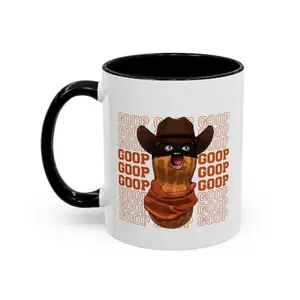 Burnt Peanut GOOP Mugs for Game Lovers.These Peanut Finds The Loot Mugs are Hilarious Gifts for Retro Cowboy Fans.Get Your Unique Bungulator Mugs Today for a Cool Coffee Experience at Home.