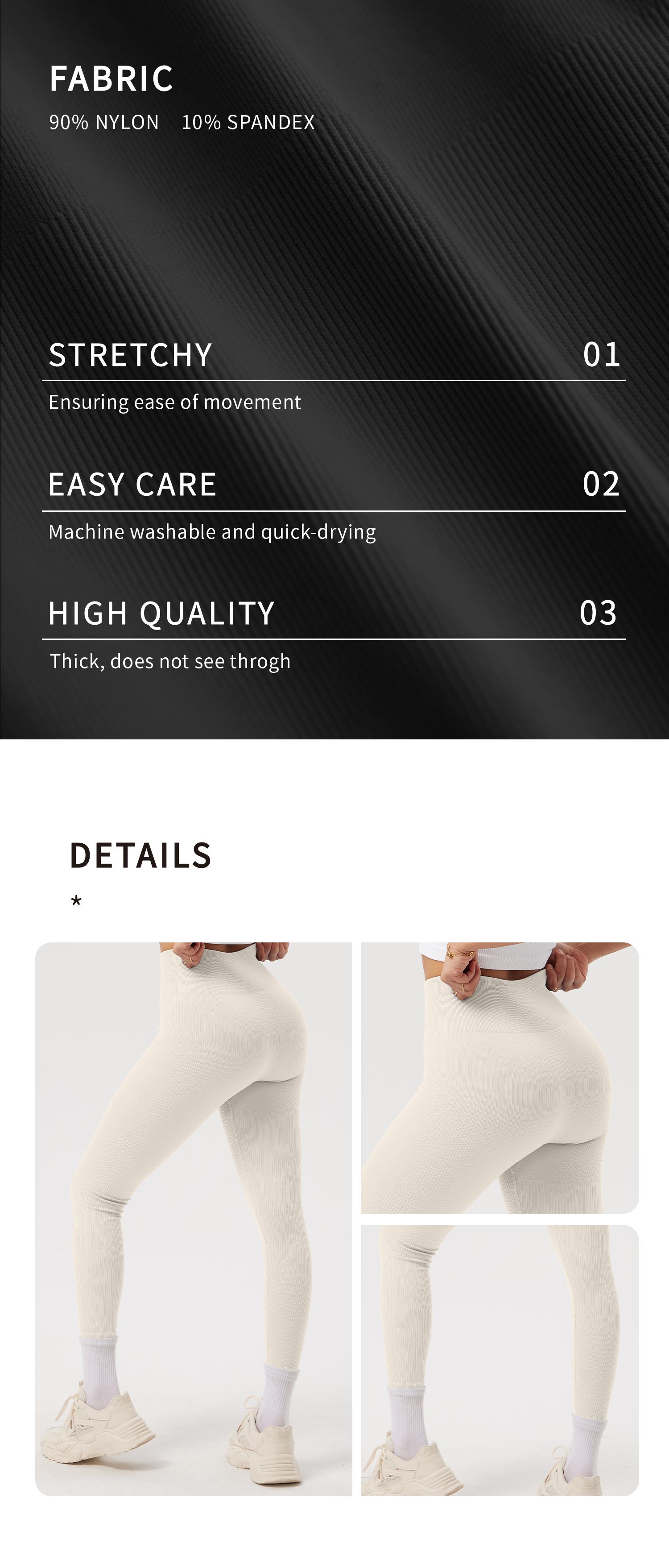 OQQ Women's Yoga Pants Ribbed Seamless Workout High Waist Bell Bottoms Flare Leggings Comfort SpringStatements