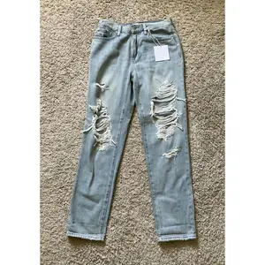 Pistola Presley Ripped High Waist Roller Jeans (Hampton Distressed). Size 26.
