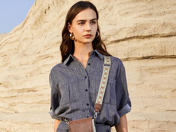 BOSTANTEN Cell Phone Purse Small Crossbody Bags for Women Leather Handbags Phone Wallet with Card Slots Adjustable Strap