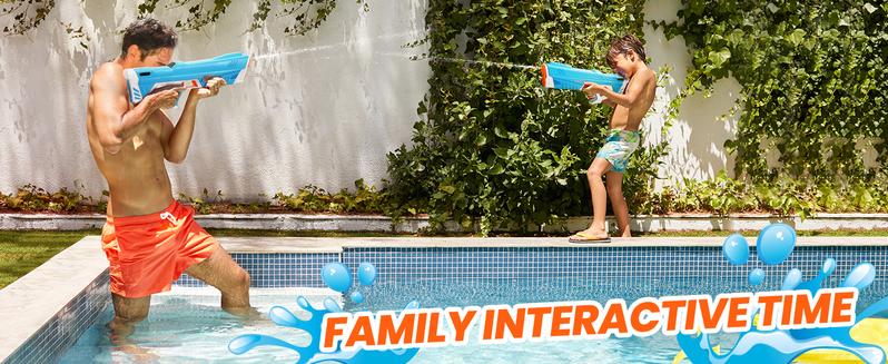 Electric Water Blaster, Auto Suction Water Guns, Squirt Guns 39 Ft Range,Battery Powered Squirt Gun,Automatic Water Gun,Water Blaster,Pool Beach Outdoor Party Toys