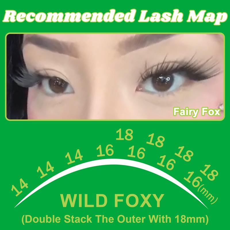 Fowendia Lashes Fox Cat Foxeyelash Eye | Waterproof Lash Clusters Kit C/D Curl DIY Extension Kit and Lash Clusters 8-18mm with Bond, Seal, Remover | Super Fine Invisible Band Lashes, Glue-Free Cat Eyelashes Lower Extensions dealsforyoudays