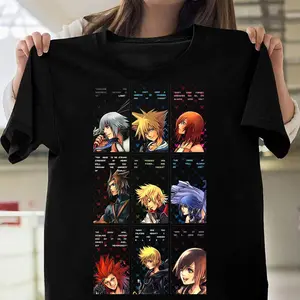 Kingdom Hearts Theme Graphic Shirt – Video Game Fanwear