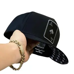 Hats Poker Black Edition Cap, Stylish and Enchanting Poker Hats and Caps for Both Men and Women, Super Magical Ace A Poker Hoods and Hats for Men and Women