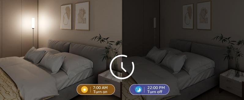 Lepro O1 AI Floor Lamp, 2300LM Smart Corner Lamp Smart LED Standing Lamp party light stick APP/WiFi Control, Alexa/Google Assistant Enabled, Modern Floor Lamp with Music Sync, DIY Mode, RGBCW &CCT, Lamps for Living Room, Bedroom, Office -B