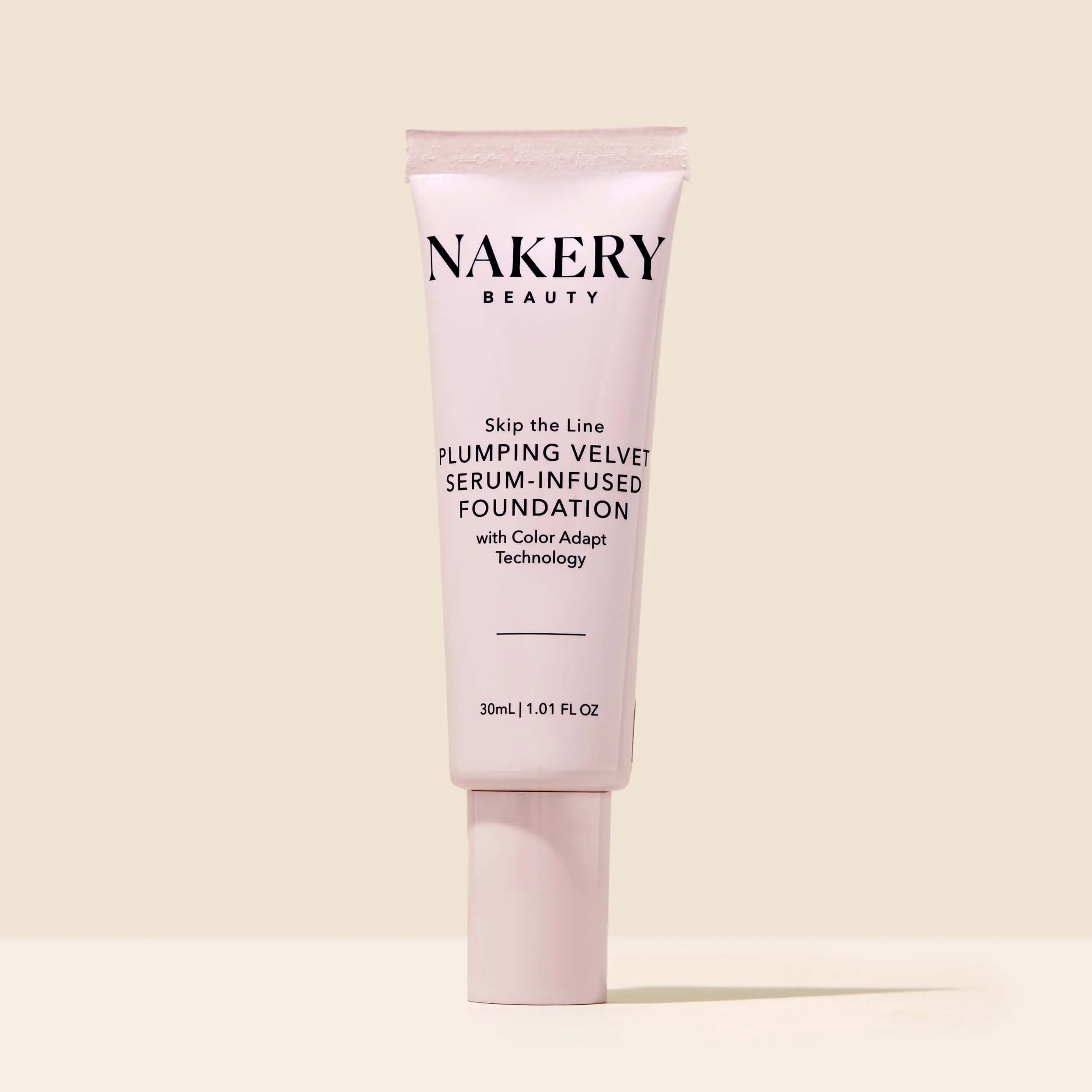 Nakery Plumping Mousse Foundation, 5-in-1 Anti-Aging Serum-Infused Cosmetic for Mature Skin, Hydrating Blurring Coverage with Matte Finish, 30ml, Moisturizer, Concealer, Powder, Blurring Flawless Coverage, Smoothing, Oily Skin Makeup, Uneven Skin Tone