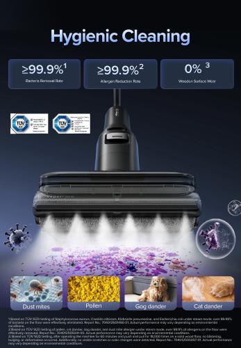 Roborock F25 series Ultra Steam Wet Dry Vacuum Cleaner, 356°F Steam Mop & 187°F Hot Water Cordless Vacuum Mop All in One, Floor Washer with Blue Light, 194°F Self-Cleaning, 180° Lay-Flat, AI Assitant Wheels #TikTokShopJumpstartSale #ces