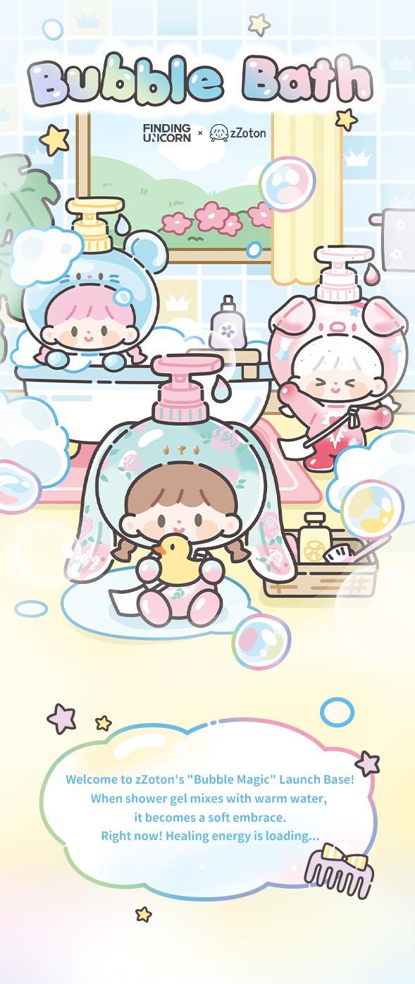 [FINDING UNICORN] 【Live Unboxing】zZoton Bubble Bath Baby Series Blind Box Cute Figures Desktop Ornament Collectible Toys Birthday Gifts  HT8F9HDDUC