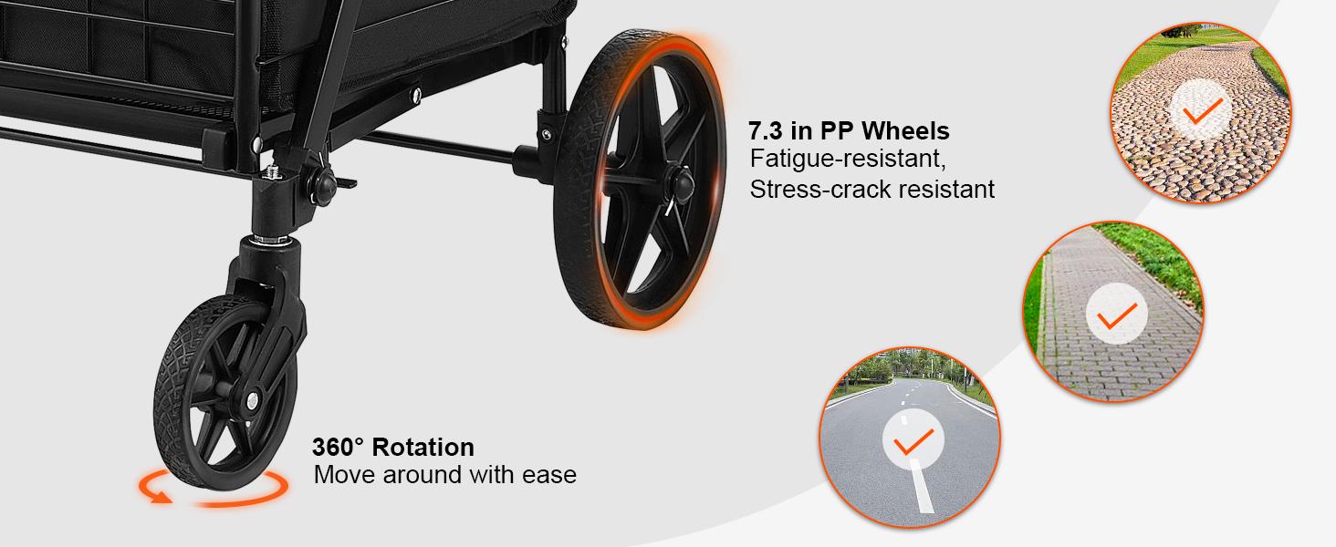 VEVOR Folding Shopping Cart with Removable Waterproof Liner, TikTokShopBlackFriday, Max 330LBS Large Capacity Jumbo Grocery Cart with Dual Basket, 360° Swivel Wheels, Dense Metal Mesh Base, Heavy Duty Utility Cart VEVOR Folding Shopping Cart with Removable Waterproof Liner, TikTokShopBlackFriday, Max 330LBS Large Capacity Jumbo Grocery Cart with Dual Basket, 360° Swivel Wheels, Dense Metal Mesh Base, Heavy Duty Utility Cart