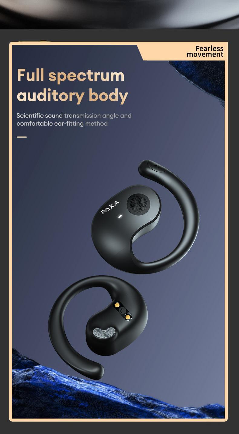 PAXA X15 Pro OWS Wireless Bluetooth Earbuds Luxurious Sound for Music & Phone Calls, Sport Headsets With Call Noise Canceling Mic